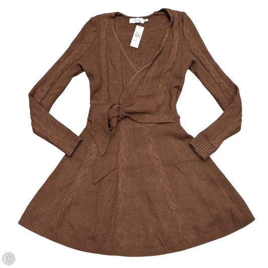 Dress Sweater By Greylin In Brown, Size: Xs