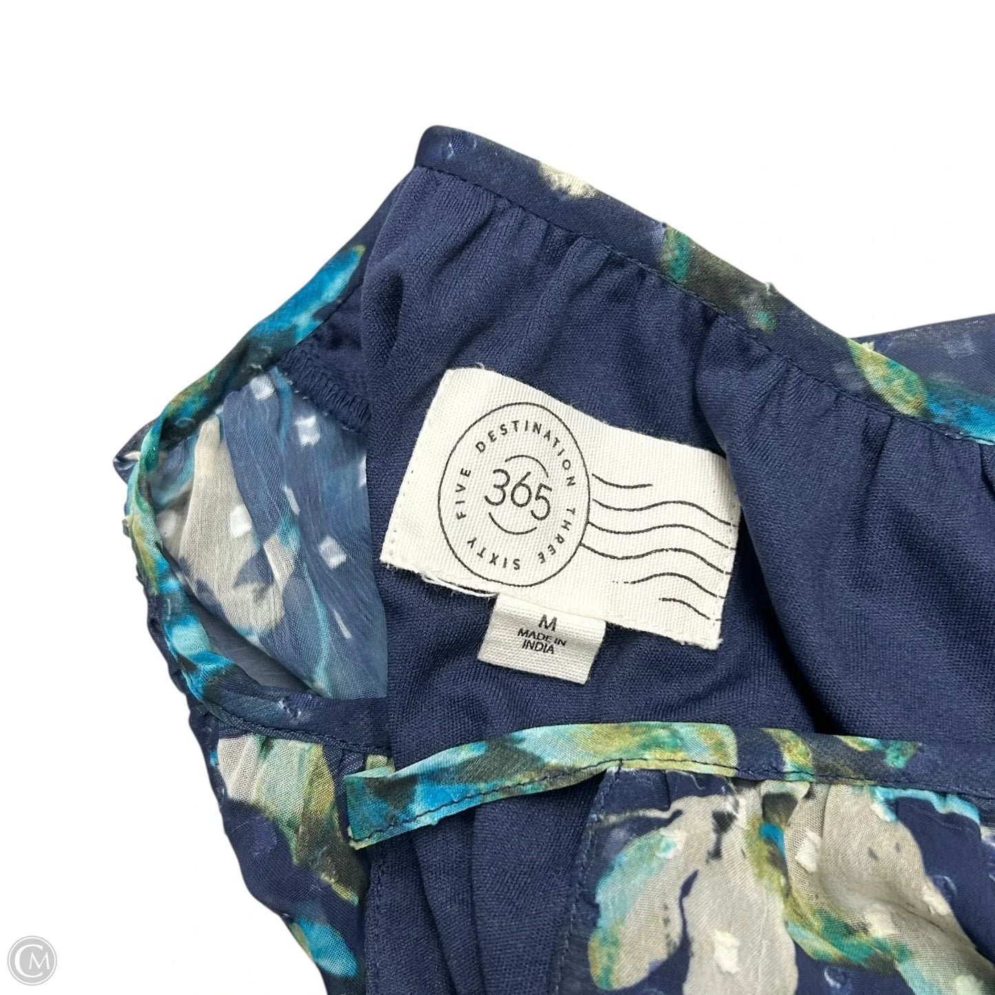 Dress Casual Maxi By Destination 365 In Blue & Green, Size: M
