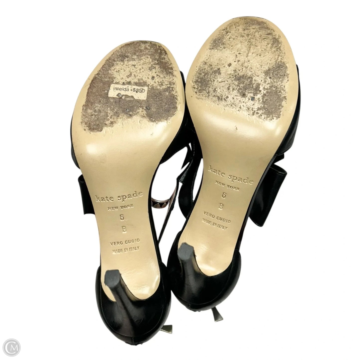 Sandals Designer By Kate Spade In Black, Size: 6