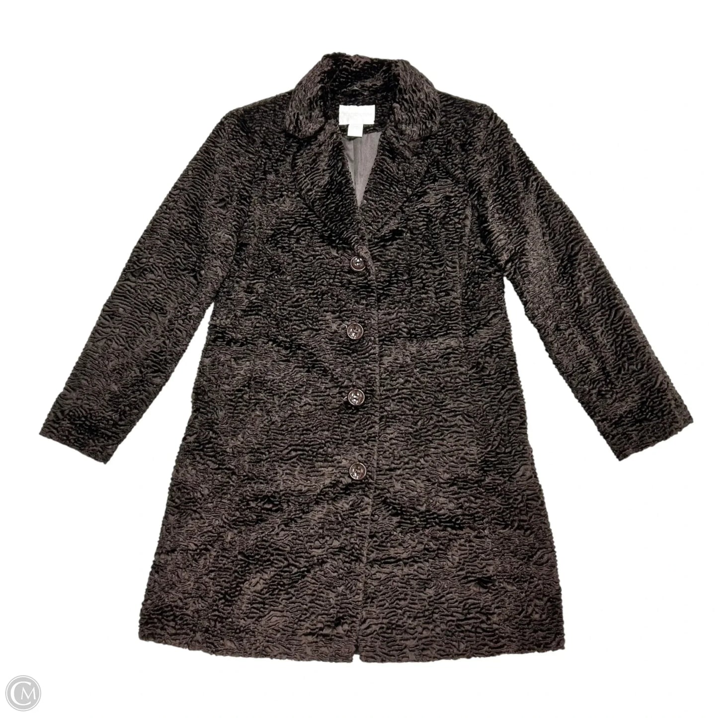 Coat Faux Fur & Sherpa By Worthington In Brown, Size: L