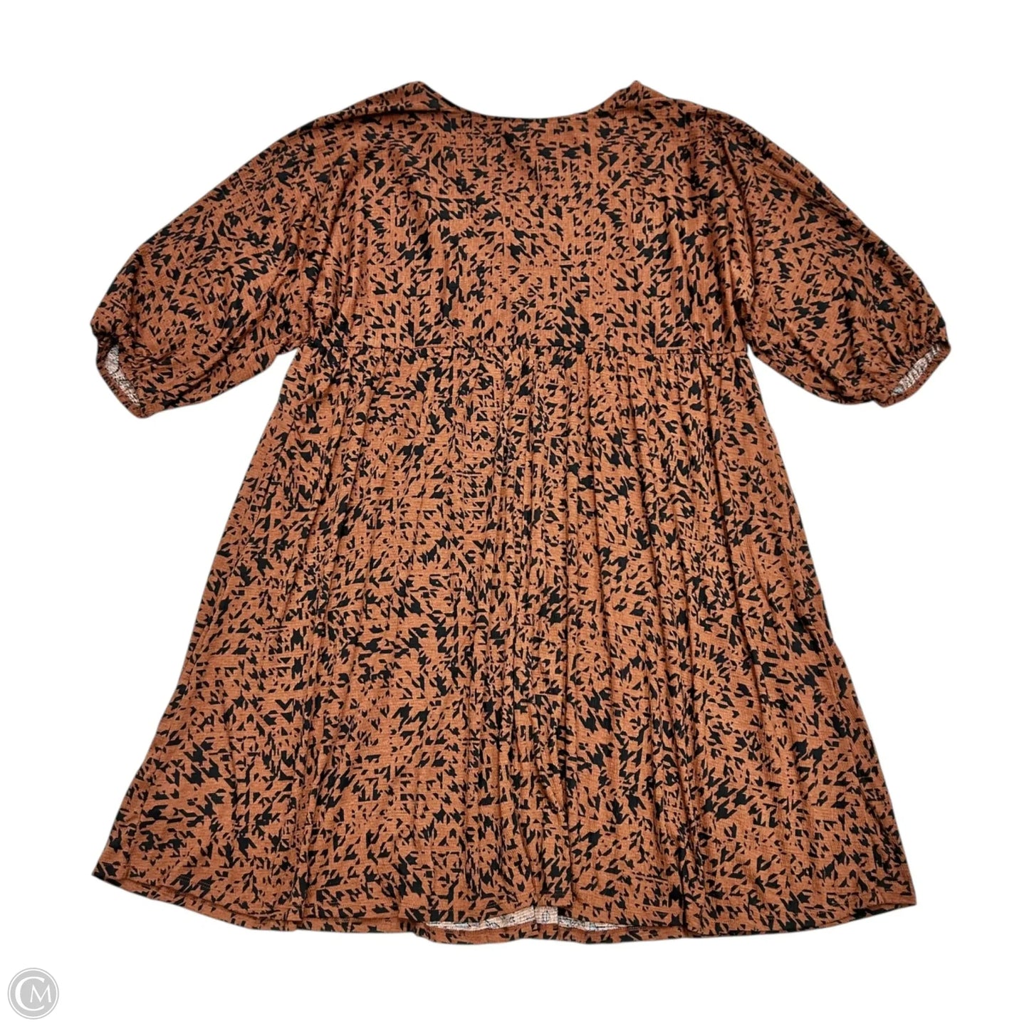 Dress Casual Short By Ava & Viv In Black & Brown, Size: 3x