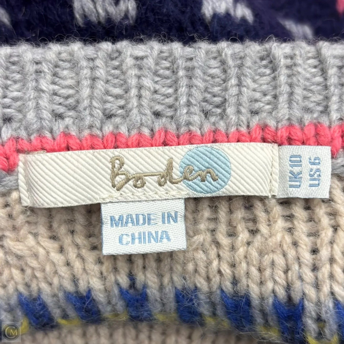 Sweater By Boden In Blue & Pink, Size: S