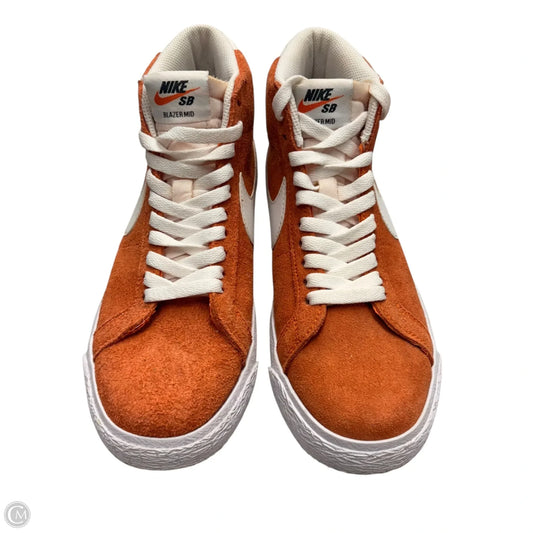 Shoes Sneakers By Nike In Orange & White, Size: 5.5