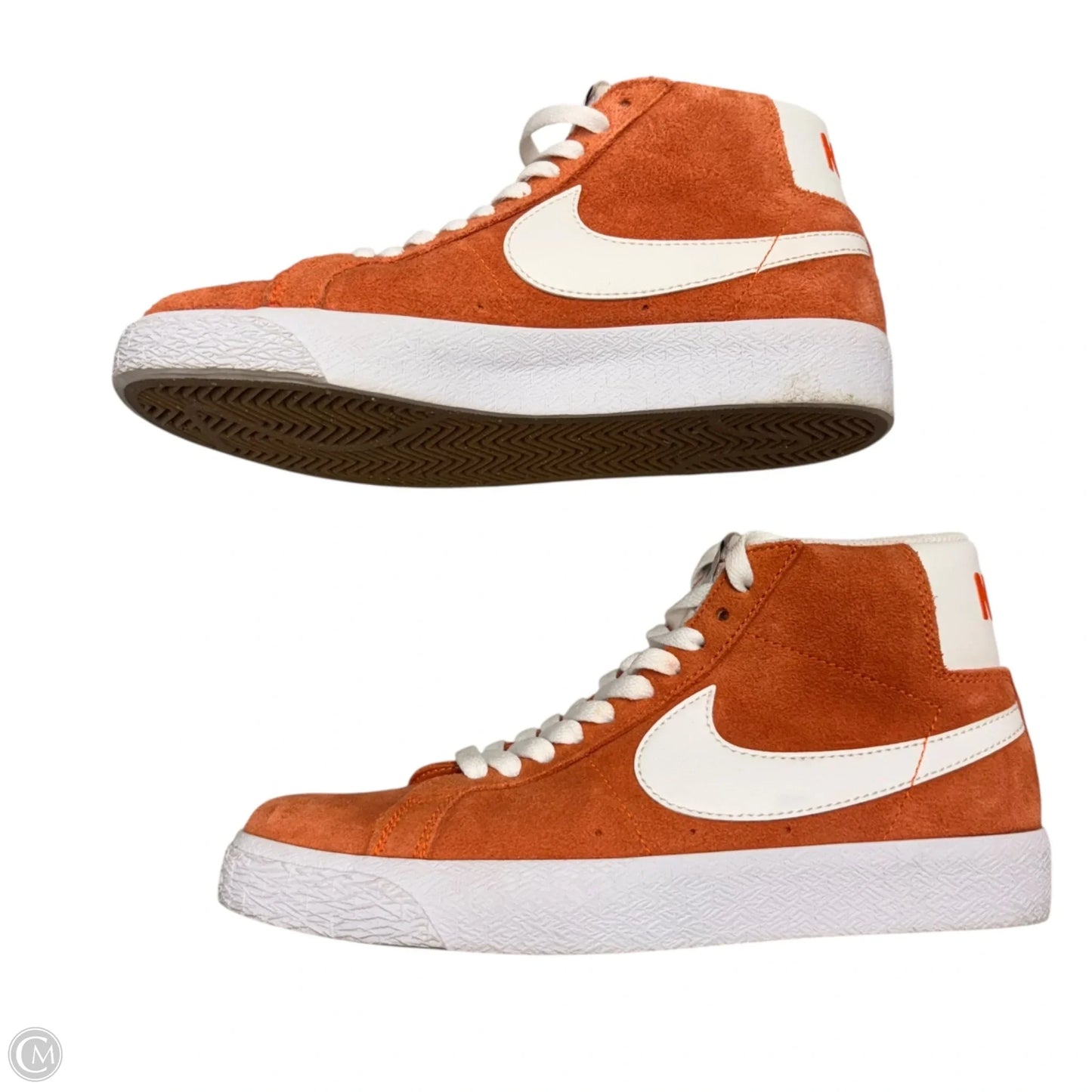 Shoes Sneakers By Nike In Orange & White, Size: 5.5