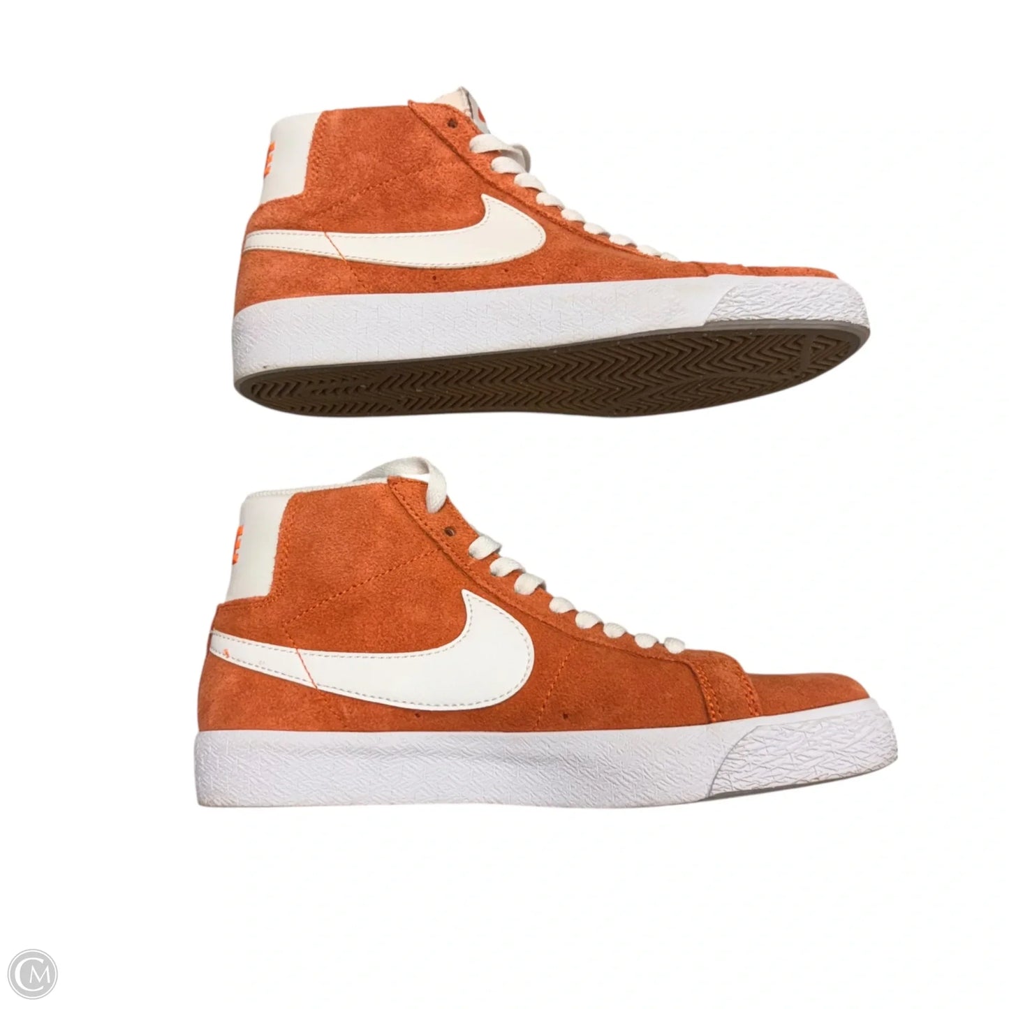 Shoes Sneakers By Nike In Orange & White, Size: 5.5