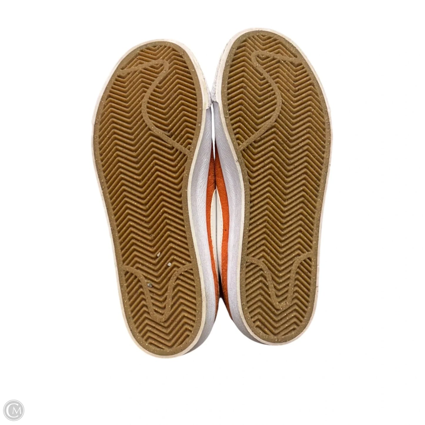 Shoes Sneakers By Nike In Orange & White, Size: 5.5