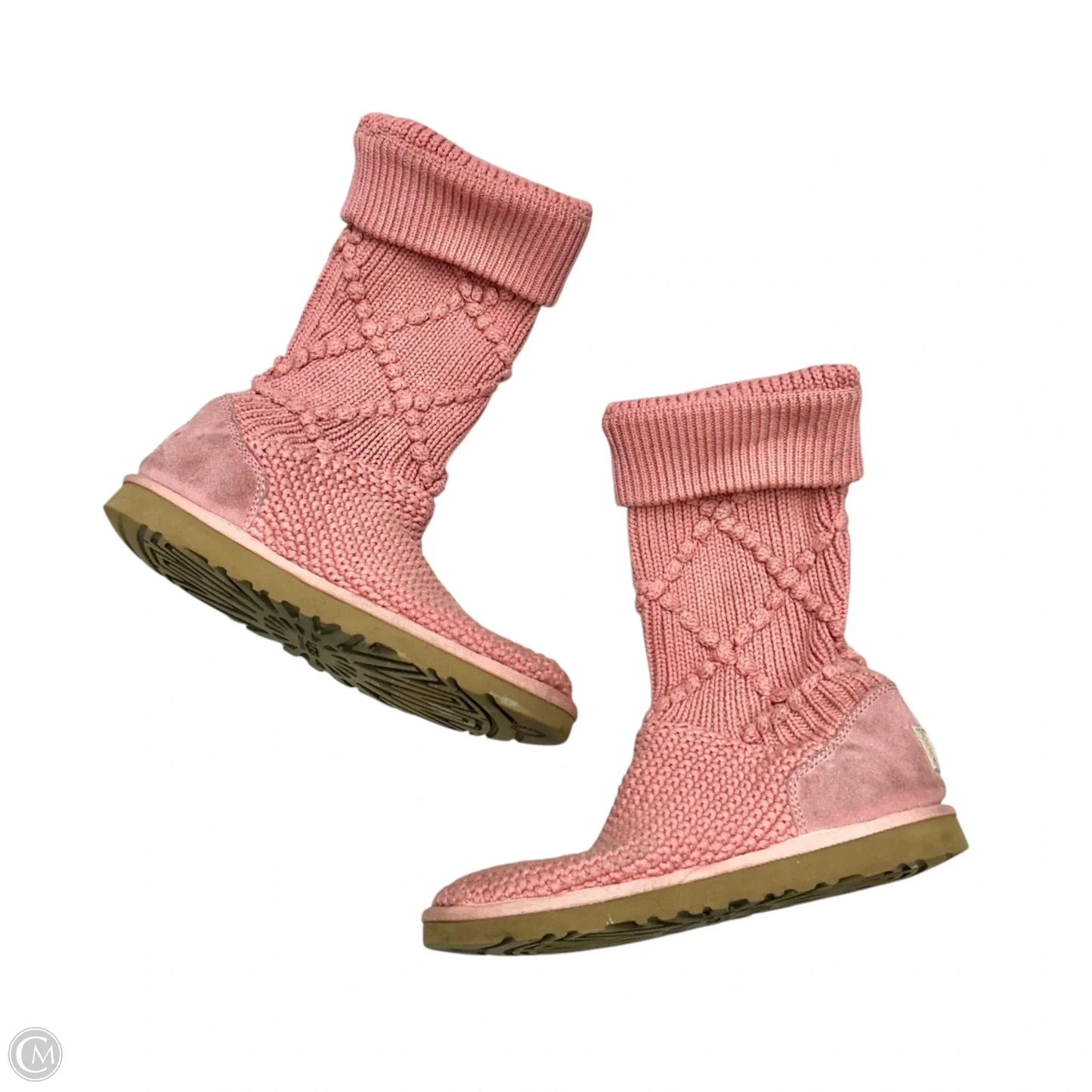 Boots Designer By Ugg In Pink, Size: 9