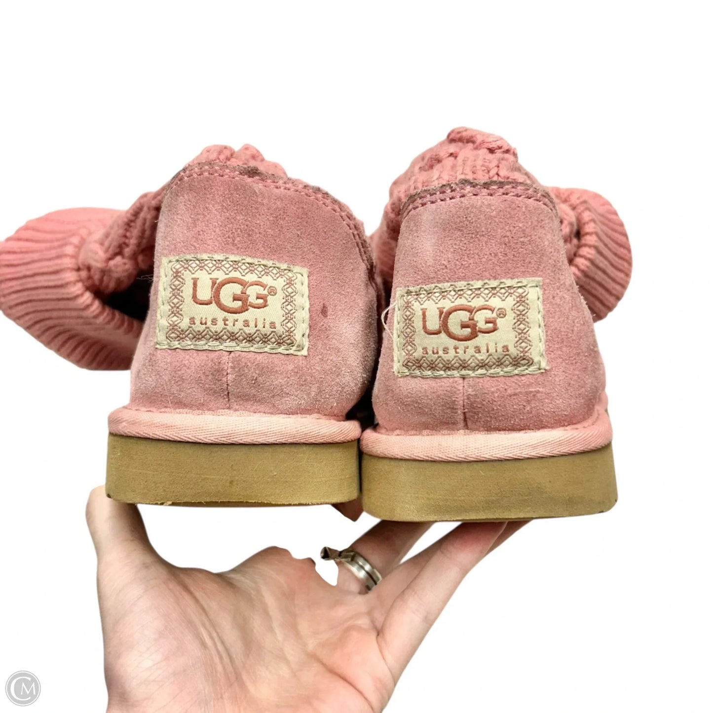 Boots Designer By Ugg In Pink, Size: 9
