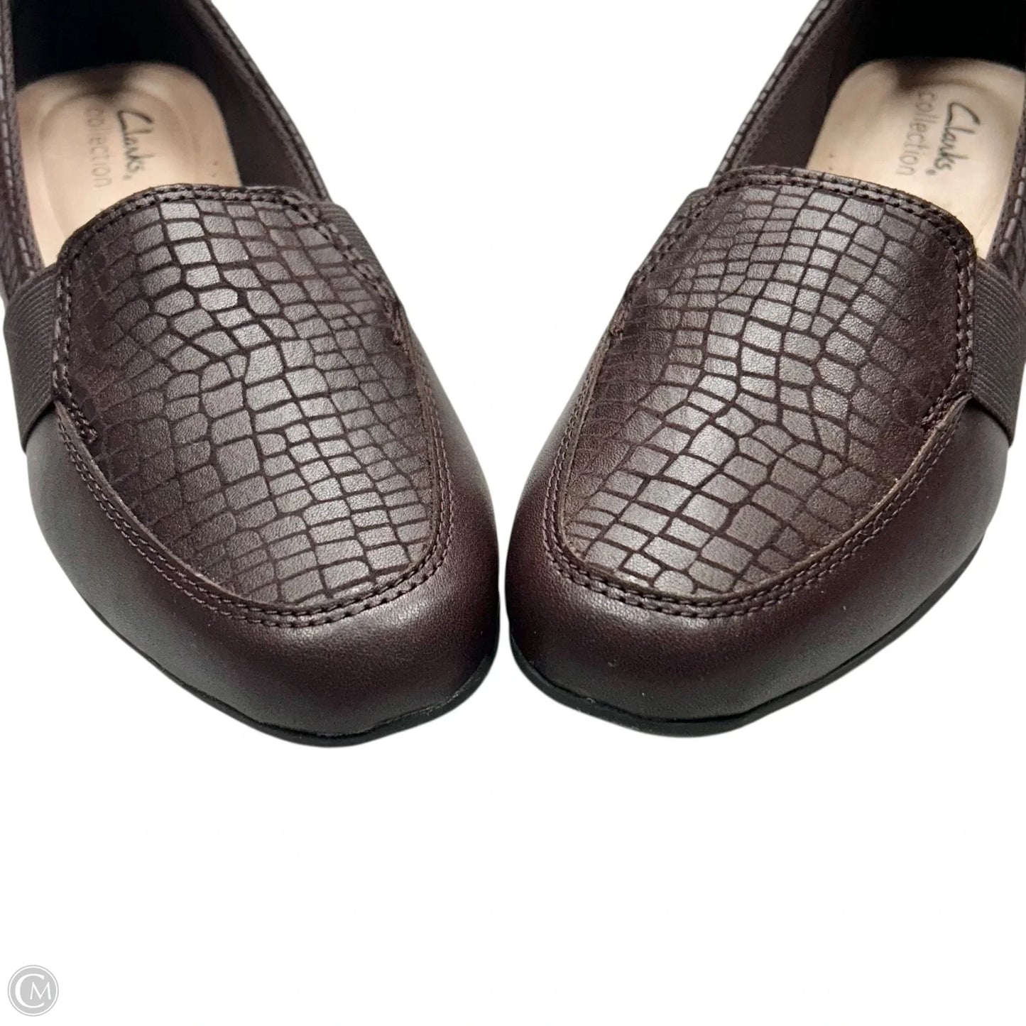 Shoes Flats By Clarks In Brown, Size: 7