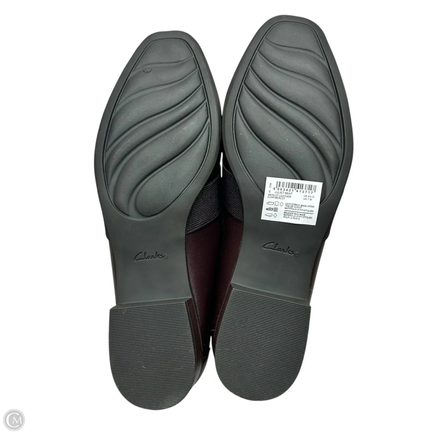 Shoes Flats By Clarks In Brown, Size: 7