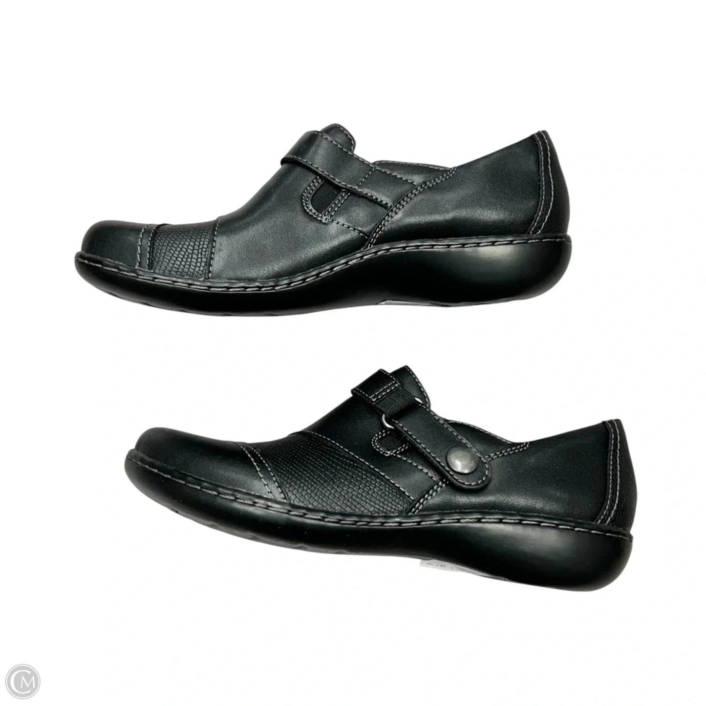 Shoes Flats By Clarks In Black, Size: 7