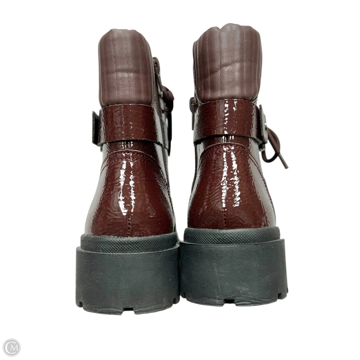 Boots Combat By Clarks In Maroon, Size: 7