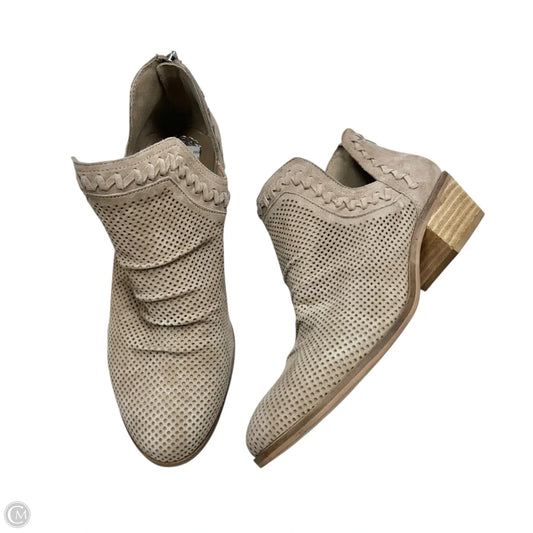 Boots Ankle Heels By Vince Camuto In Taupe, Size: 9
