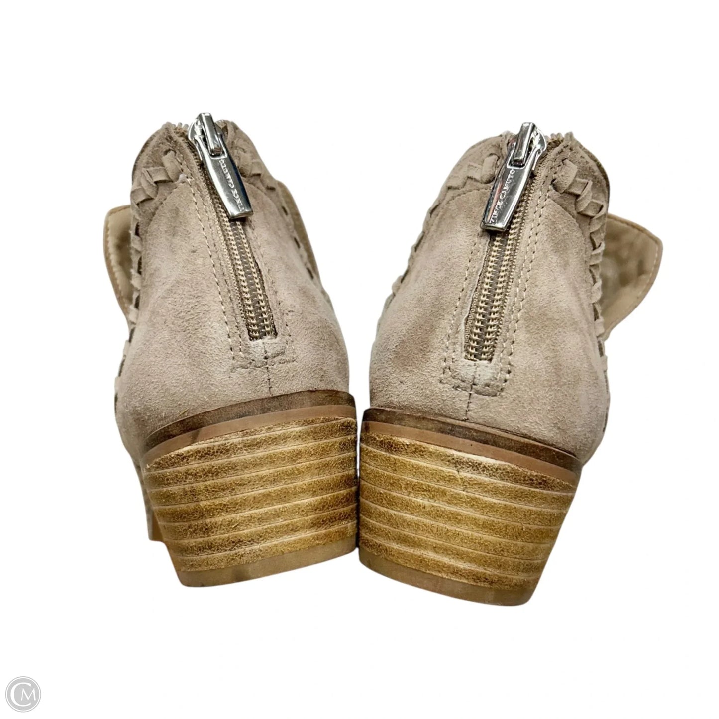 Boots Ankle Heels By Vince Camuto In Taupe, Size: 9