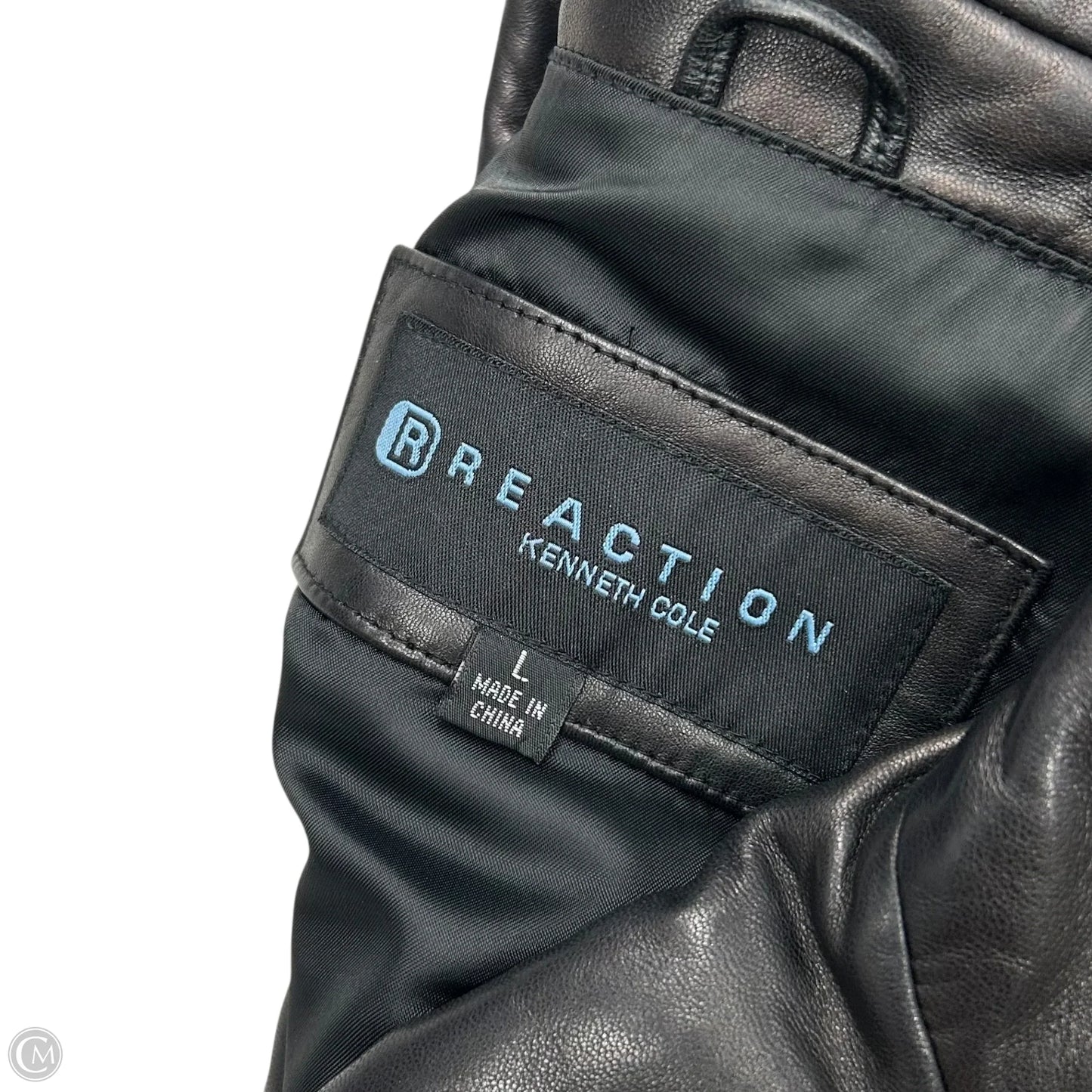 Coat Leather By Kenneth Cole Reaction In Black, Size: L