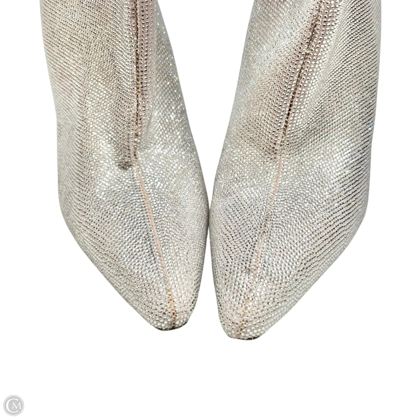 Boots Knee Heels By Steve Madden In Silver, Size: 7.5