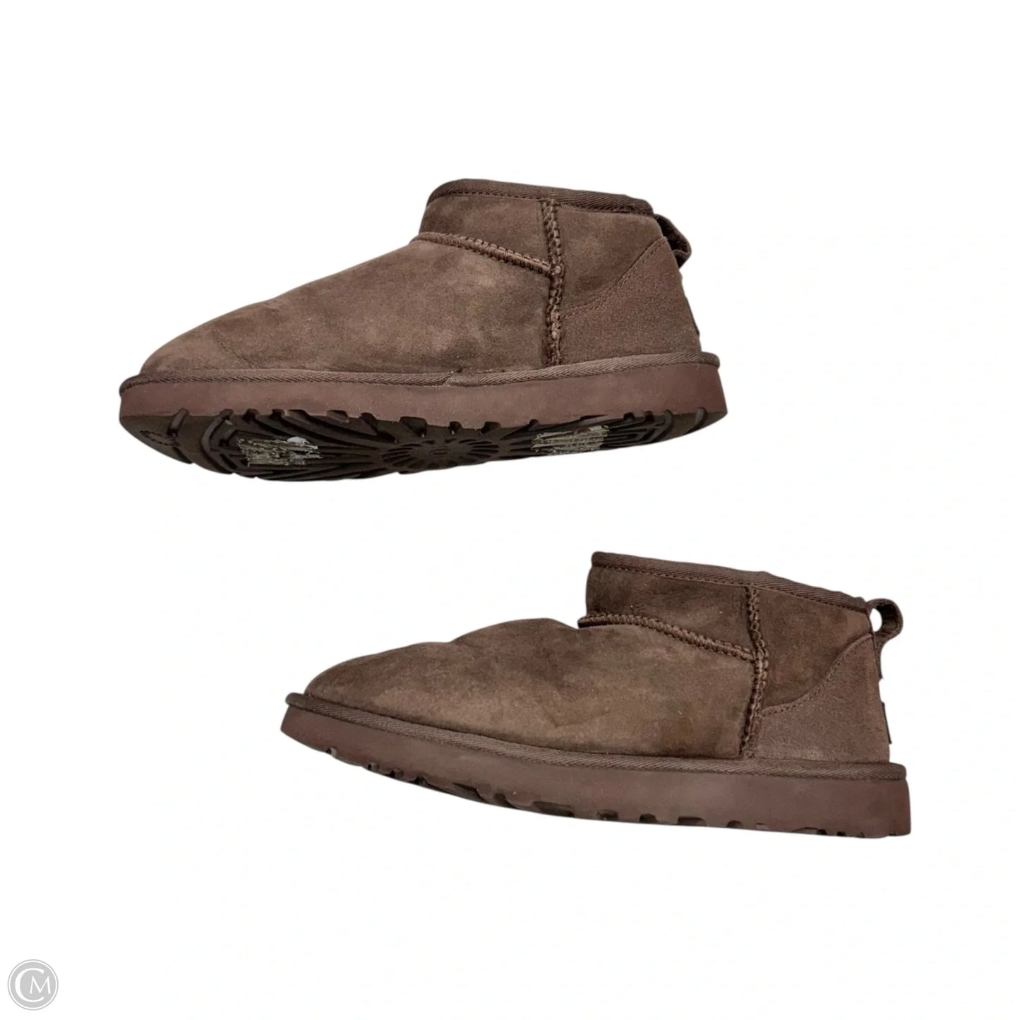 Boots Designer By Ugg In Brown, Size: 8