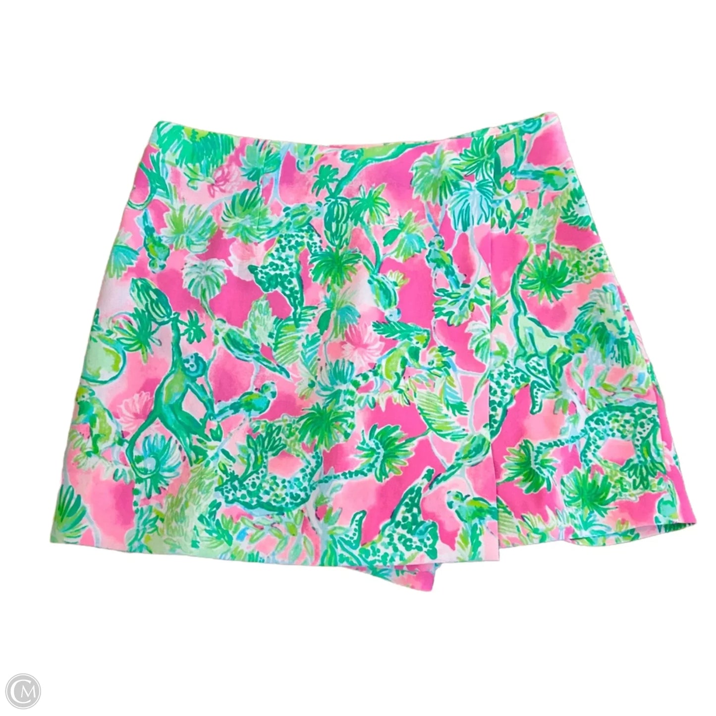 Skirt Designer By Lilly Pulitzer In Green & Pink, Size: M