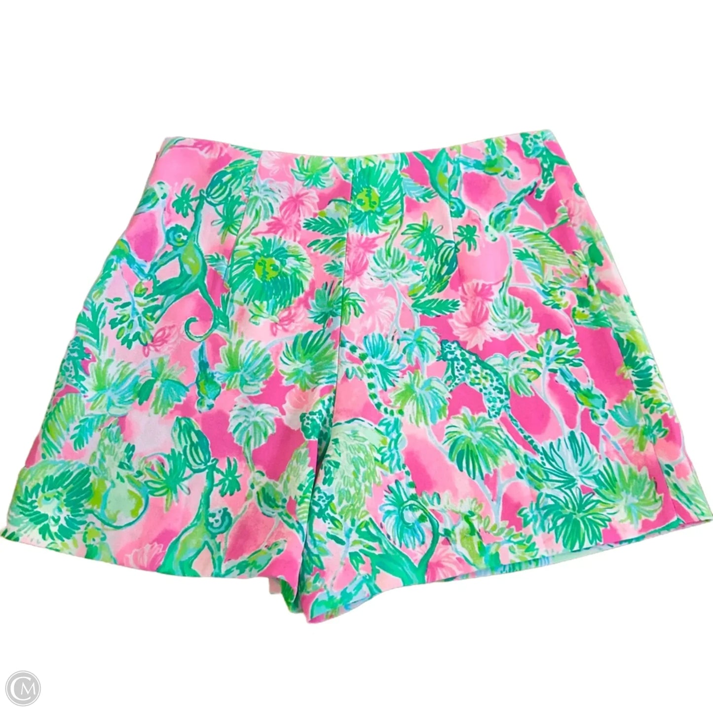 Skirt Designer By Lilly Pulitzer In Green & Pink, Size: M