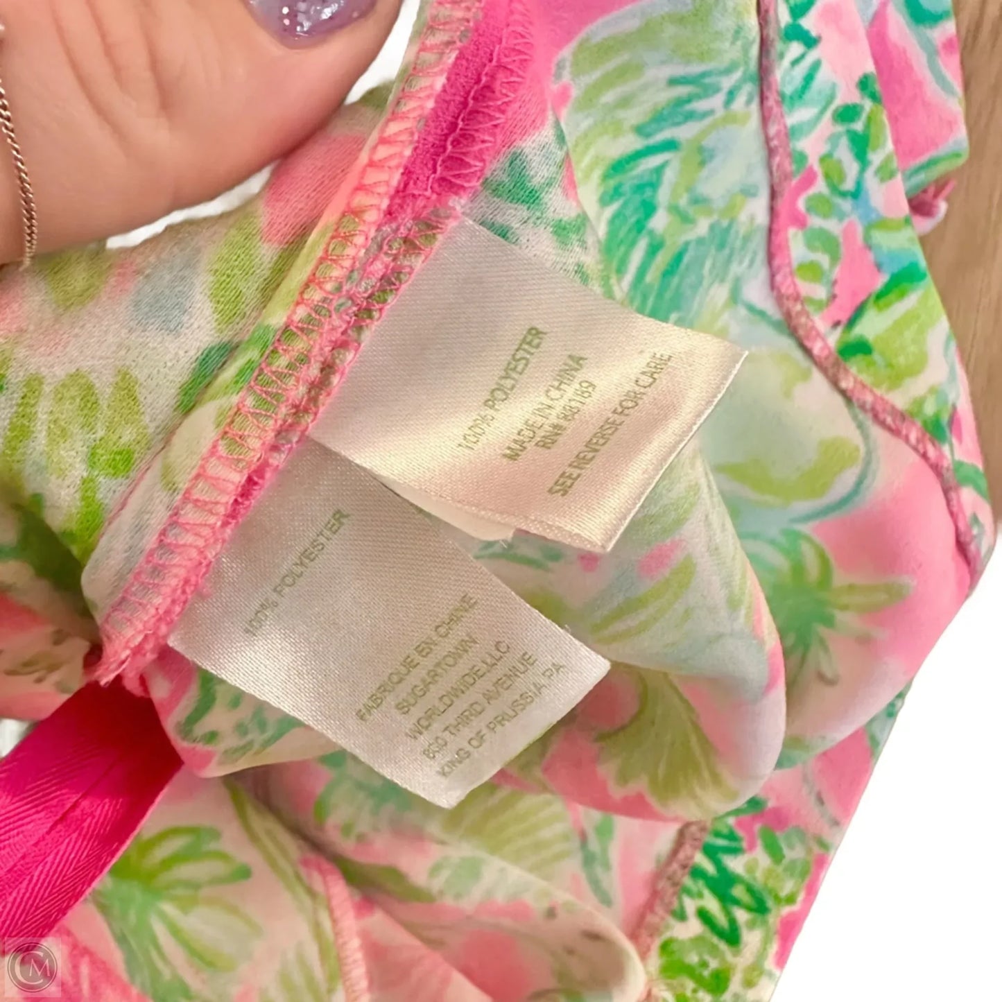 Skirt Designer By Lilly Pulitzer In Green & Pink, Size: M