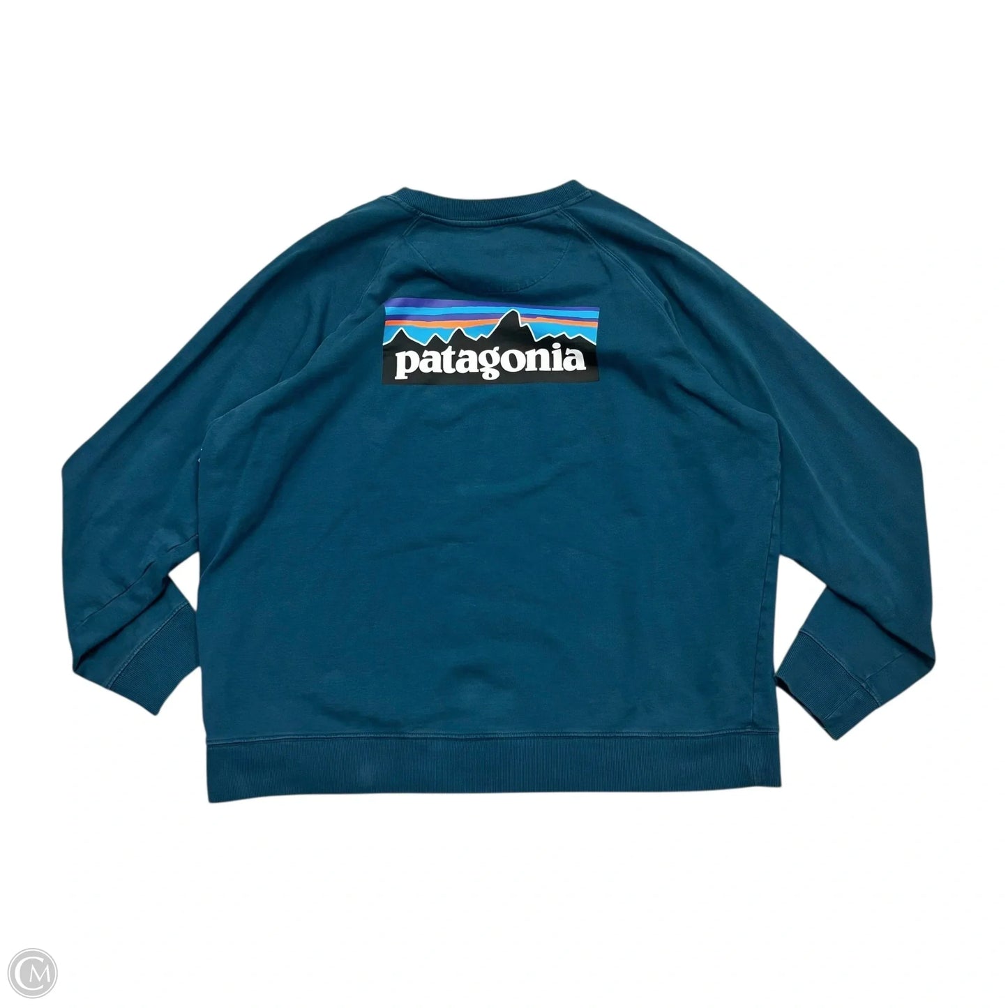 Top Long Sleeve By Patagonia In Teal, Size: Xxl