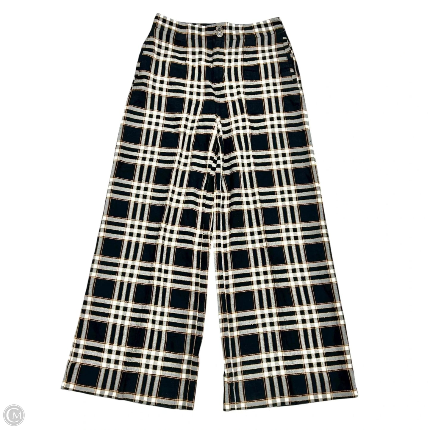 Pants Dress By Maeve In Black & Orange, Size: 8