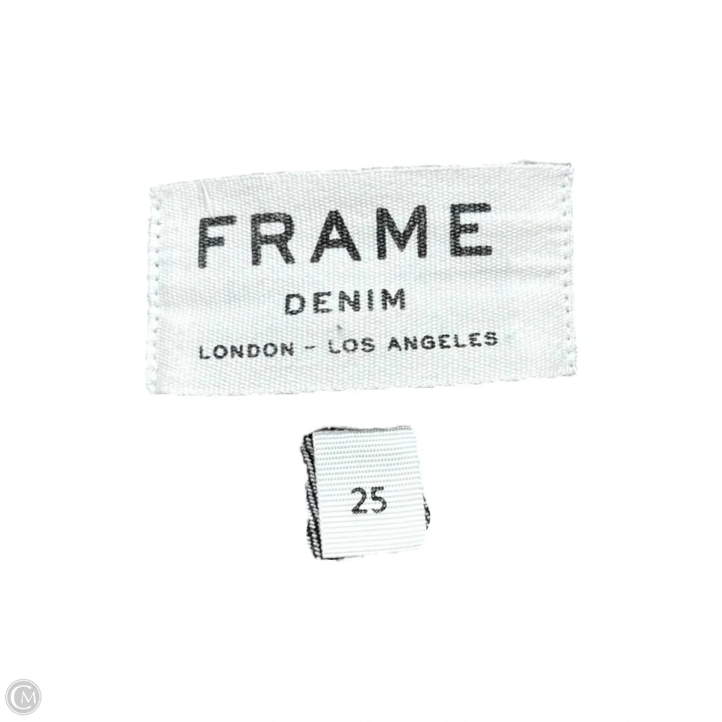 Jeans Straight By Frame In Blue Denim, Size: 0