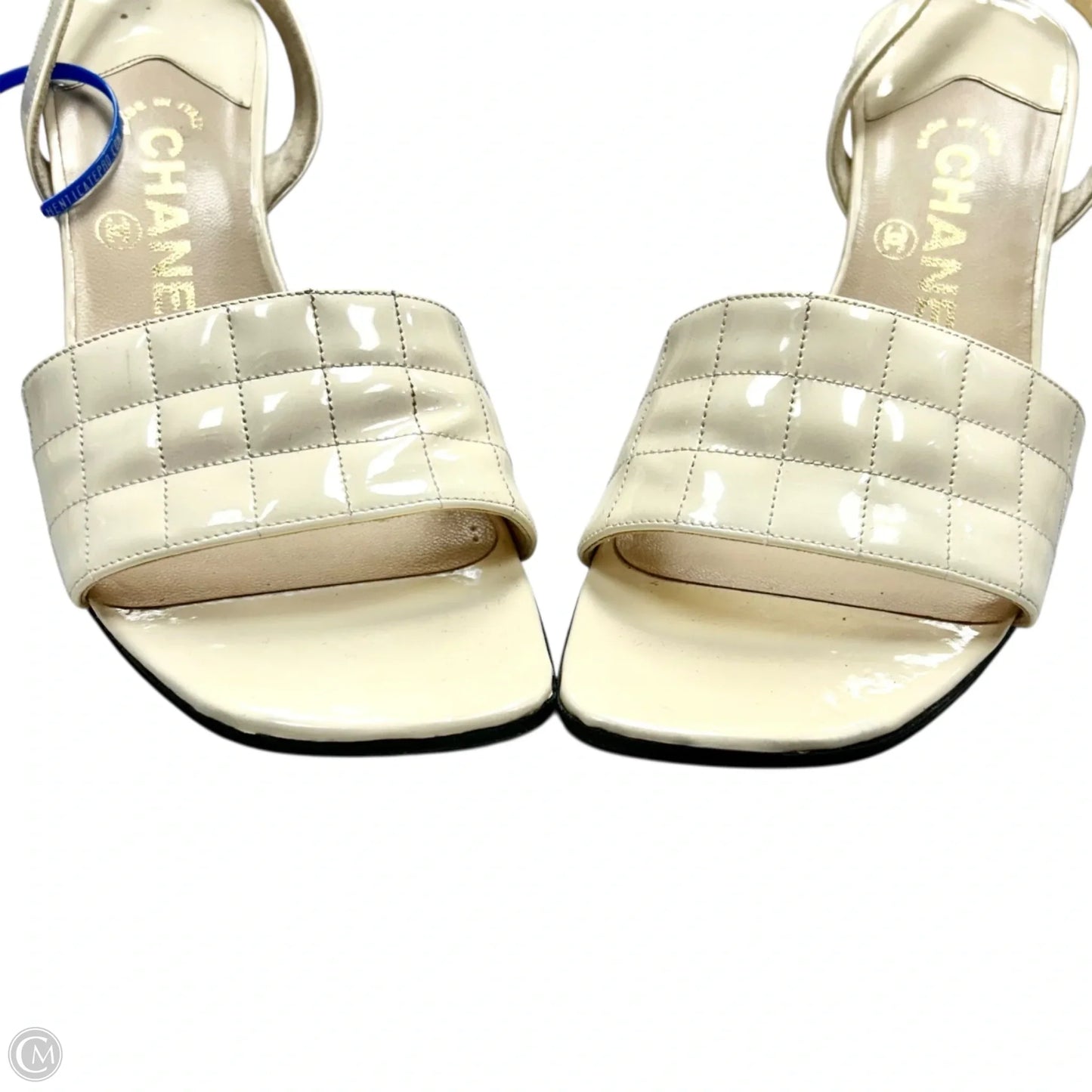 Shoes Luxury Designer By Chanel In Cream, Size: 6.5