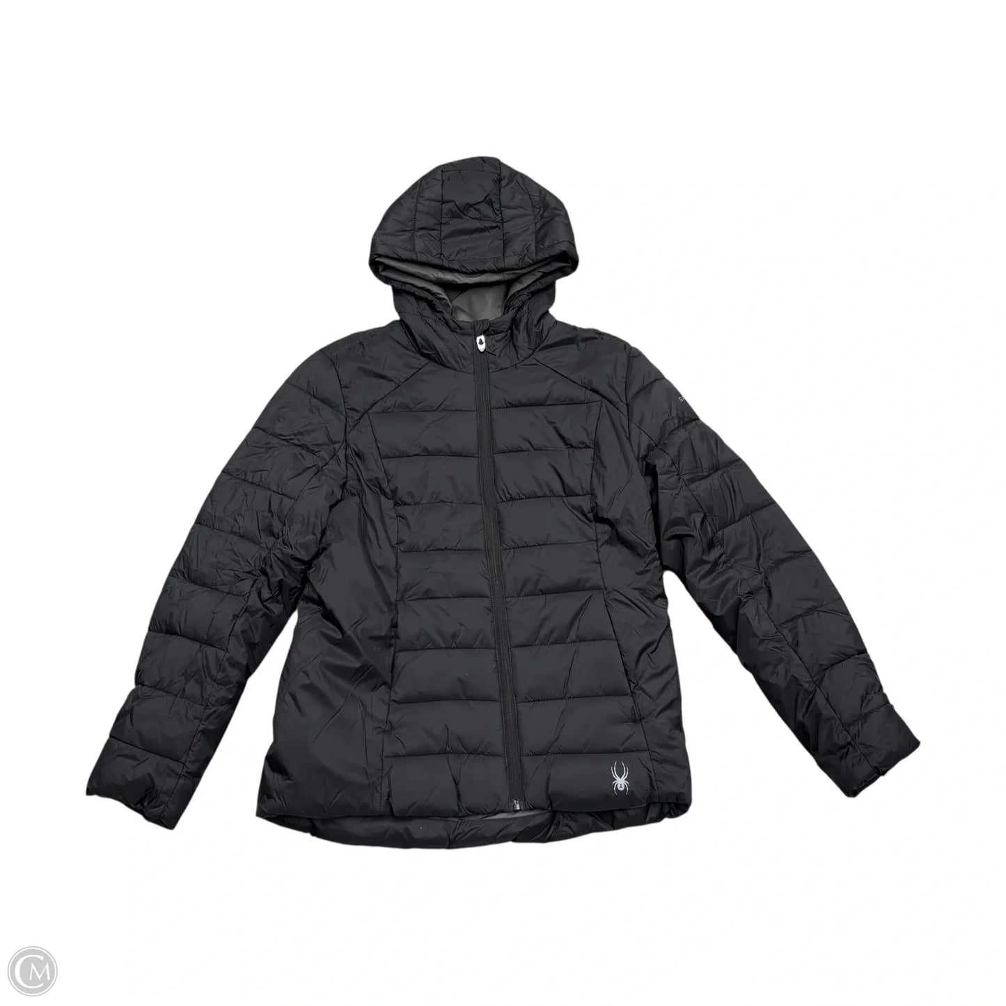 Coat Puffer & Quilted By Spyder In Black, Size: M