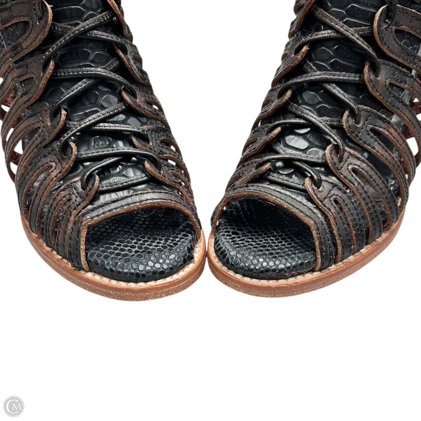 Shoes Heels Block By Freebird In Black, Size: 8