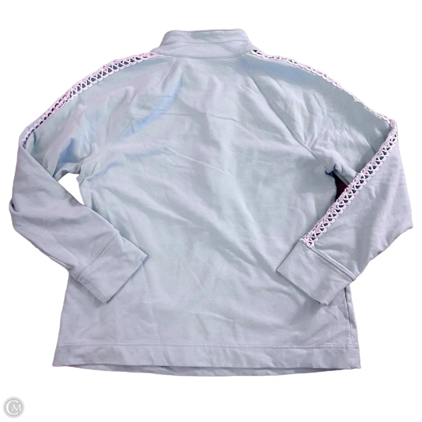 Sweatshirt Designer By Lilly Pulitzer In Blue & White, Size: Xl