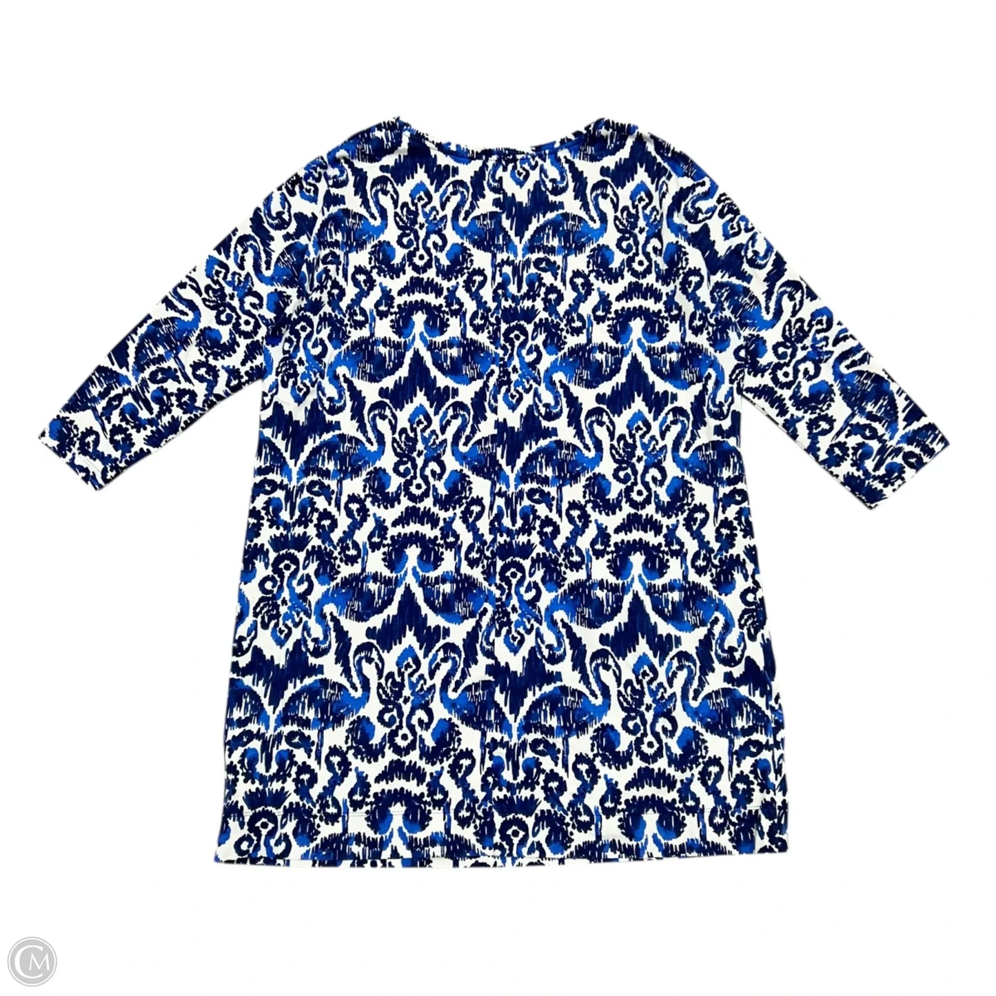 Dress Designer By Lilly Pulitzer In Blue & White, Size: Xl
