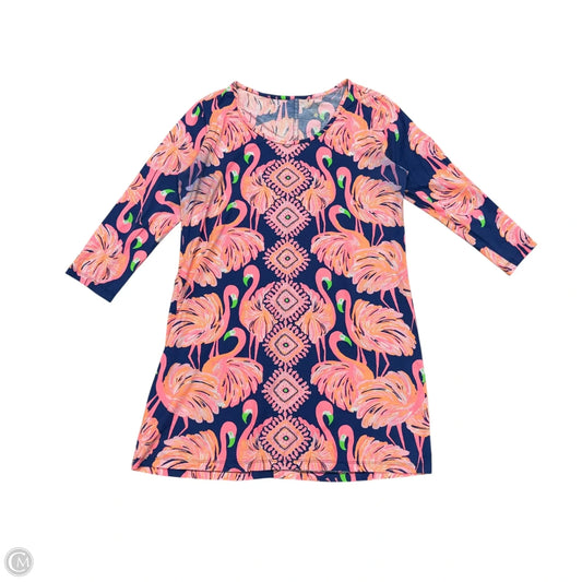 Dress Designer By Lilly Pulitzer In Blue & Pink, Size: Xl
