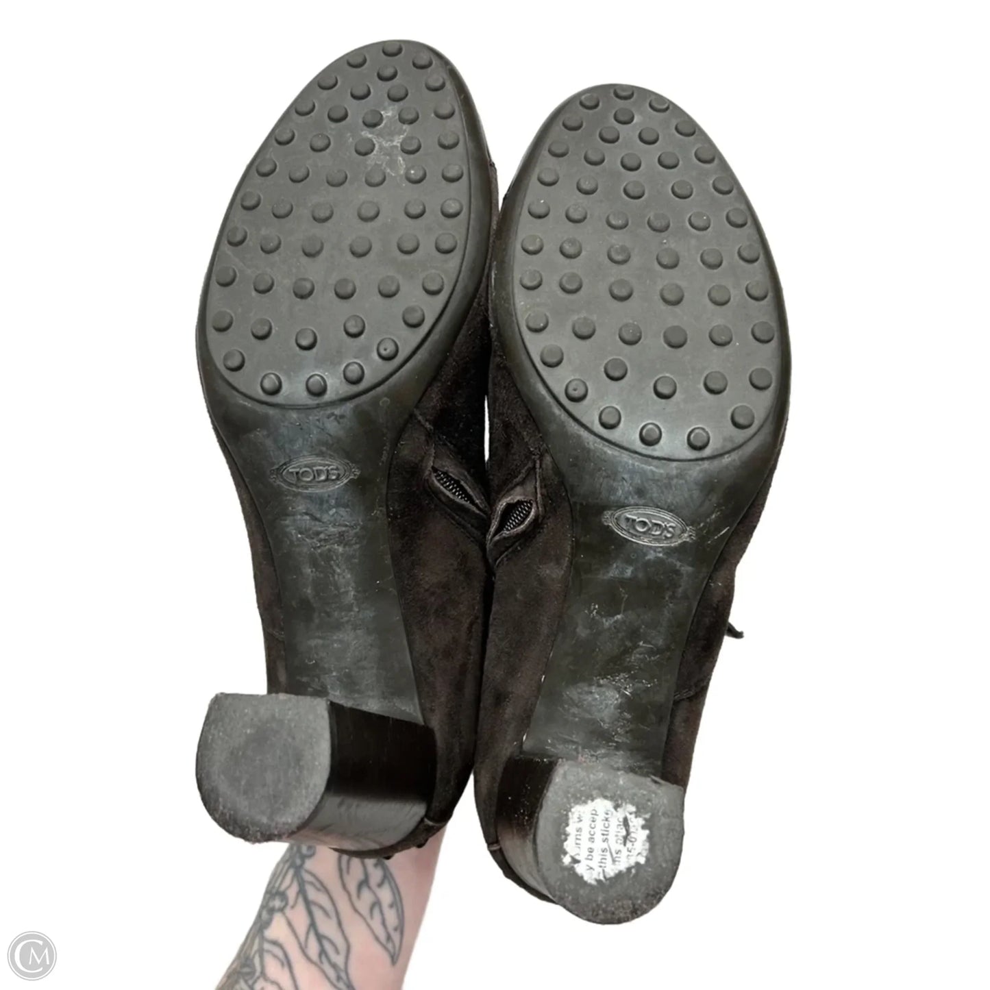 Shoes Luxury Designer By Tods In Brown, Size: 8.5