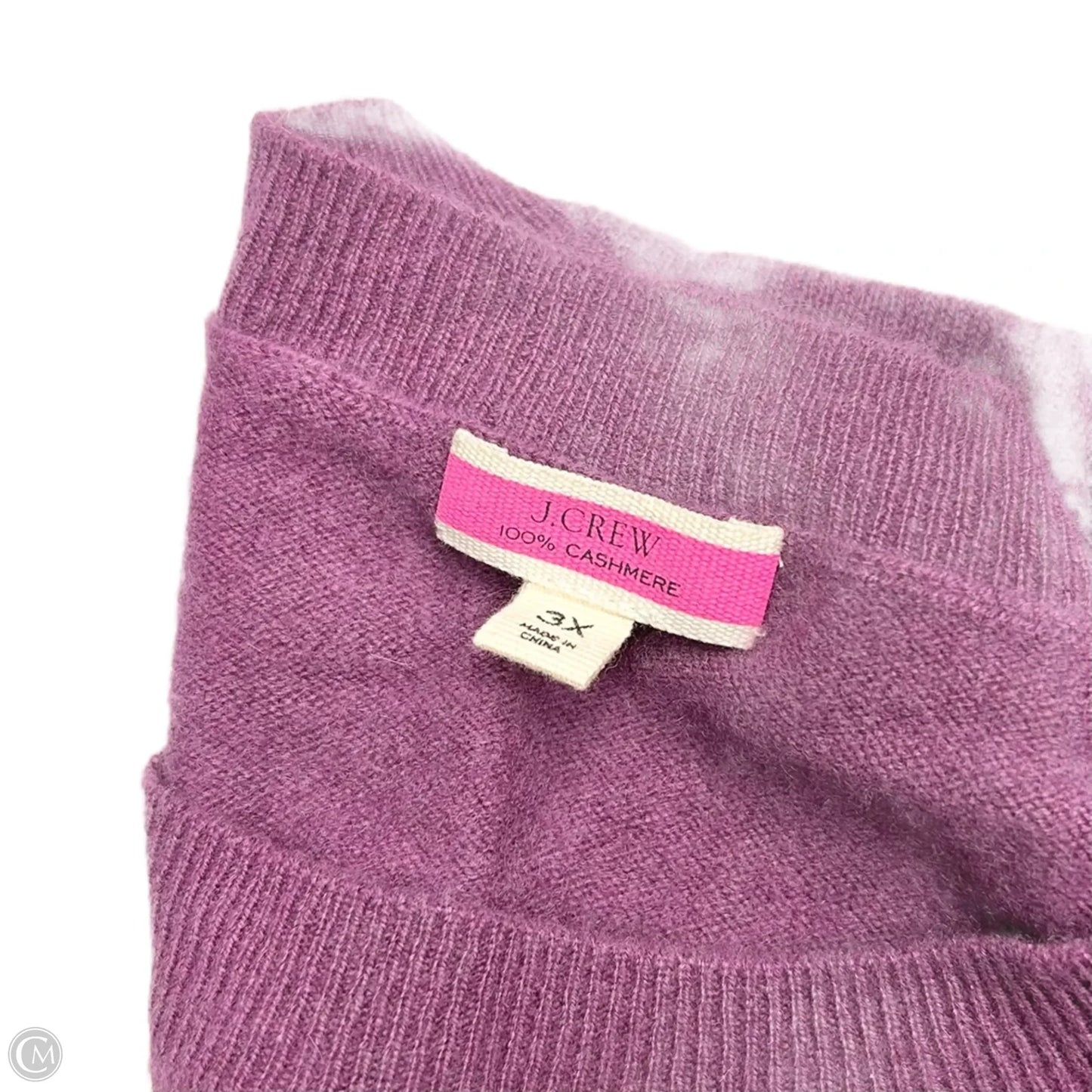 Sweater Cashmere By J. Crew In Purple, Size: 3x
