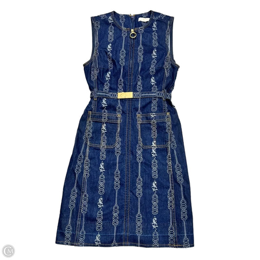Dress Designer By Tory Burch In Blue Denim, Size: Xs