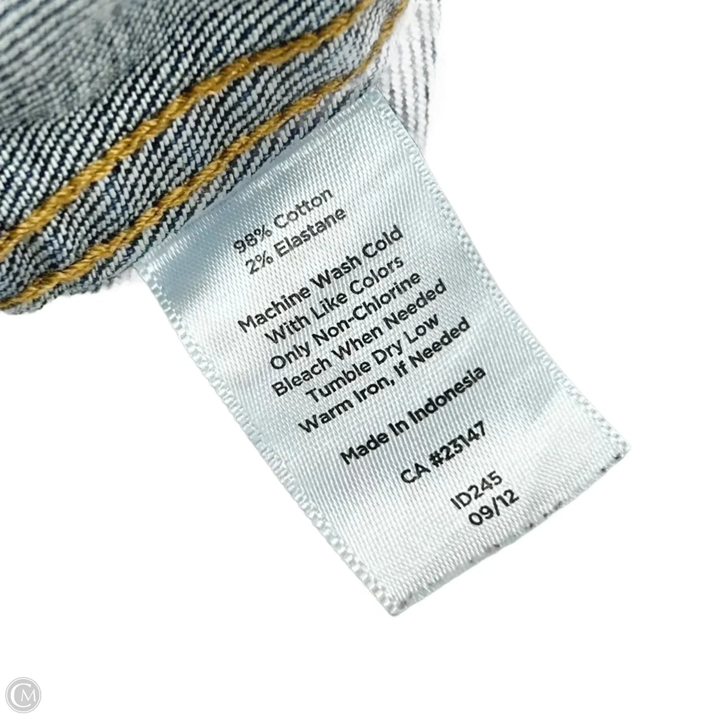 Jacket Denim By Talbots In Blue Denim, Size: Xl