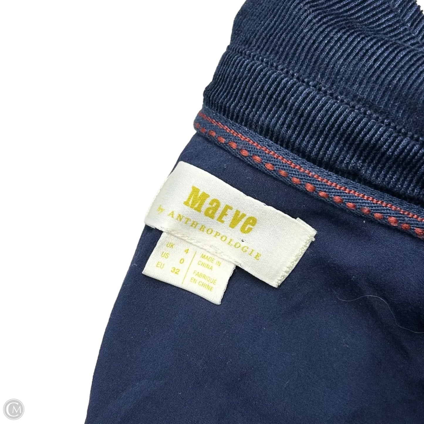 Dress Casual Midi By Maeve In Navy, Size: Xs