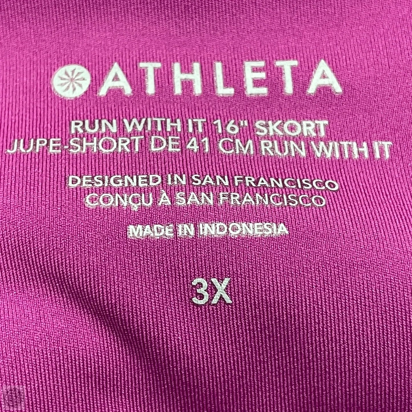 Athletic Skirt By Athleta In Purple, Size: 3x