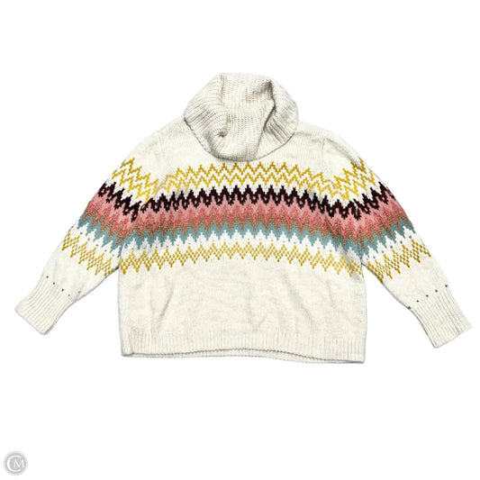 Sweater By Loft In Cream, Size: 2x