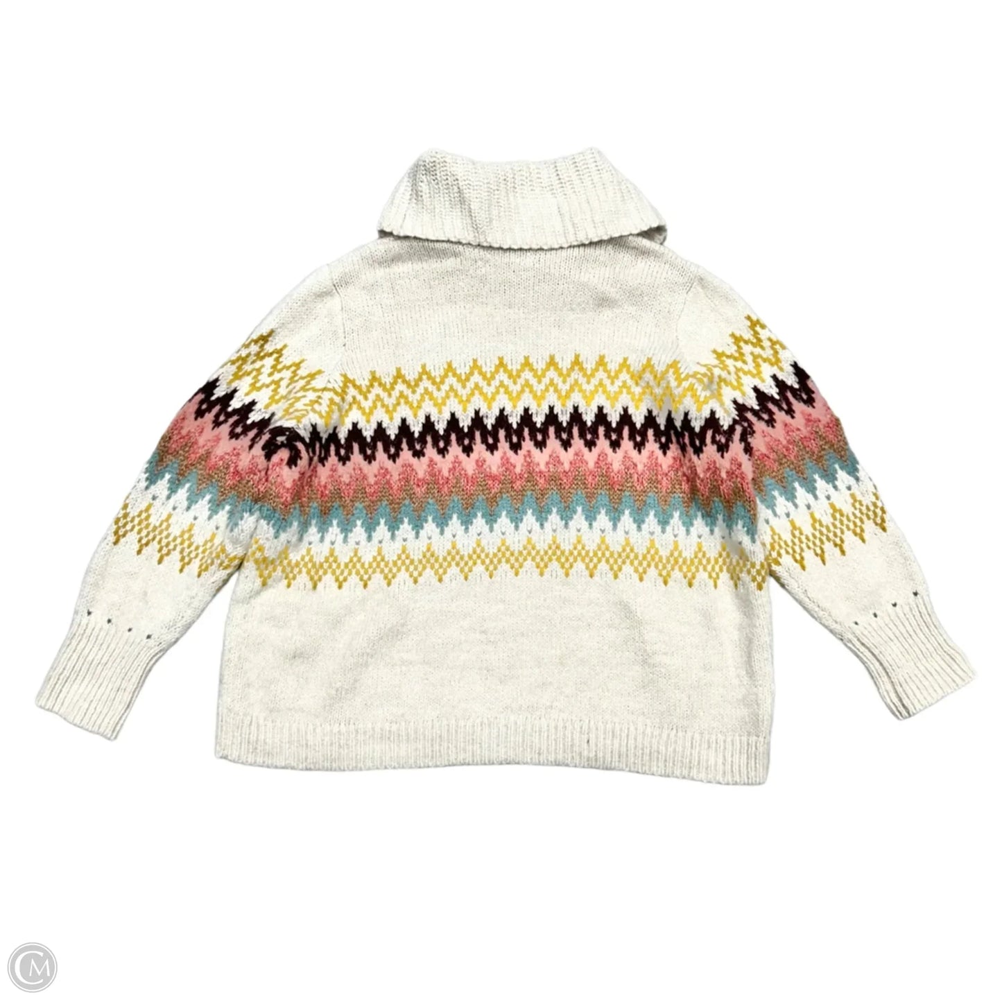 Sweater By Loft In Cream, Size: 2x