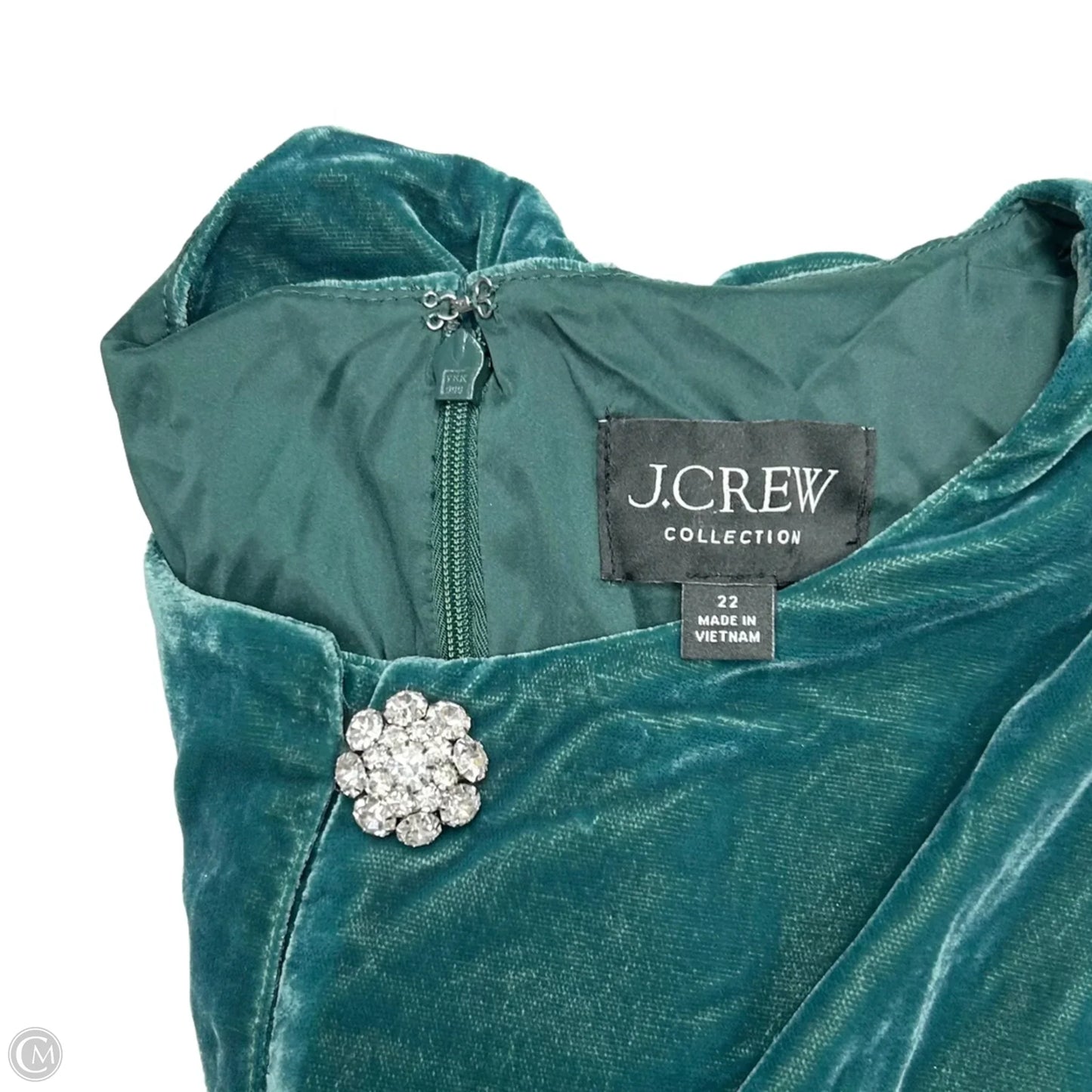 Dress Party Midi By J. Crew In Teal, Size: 3x