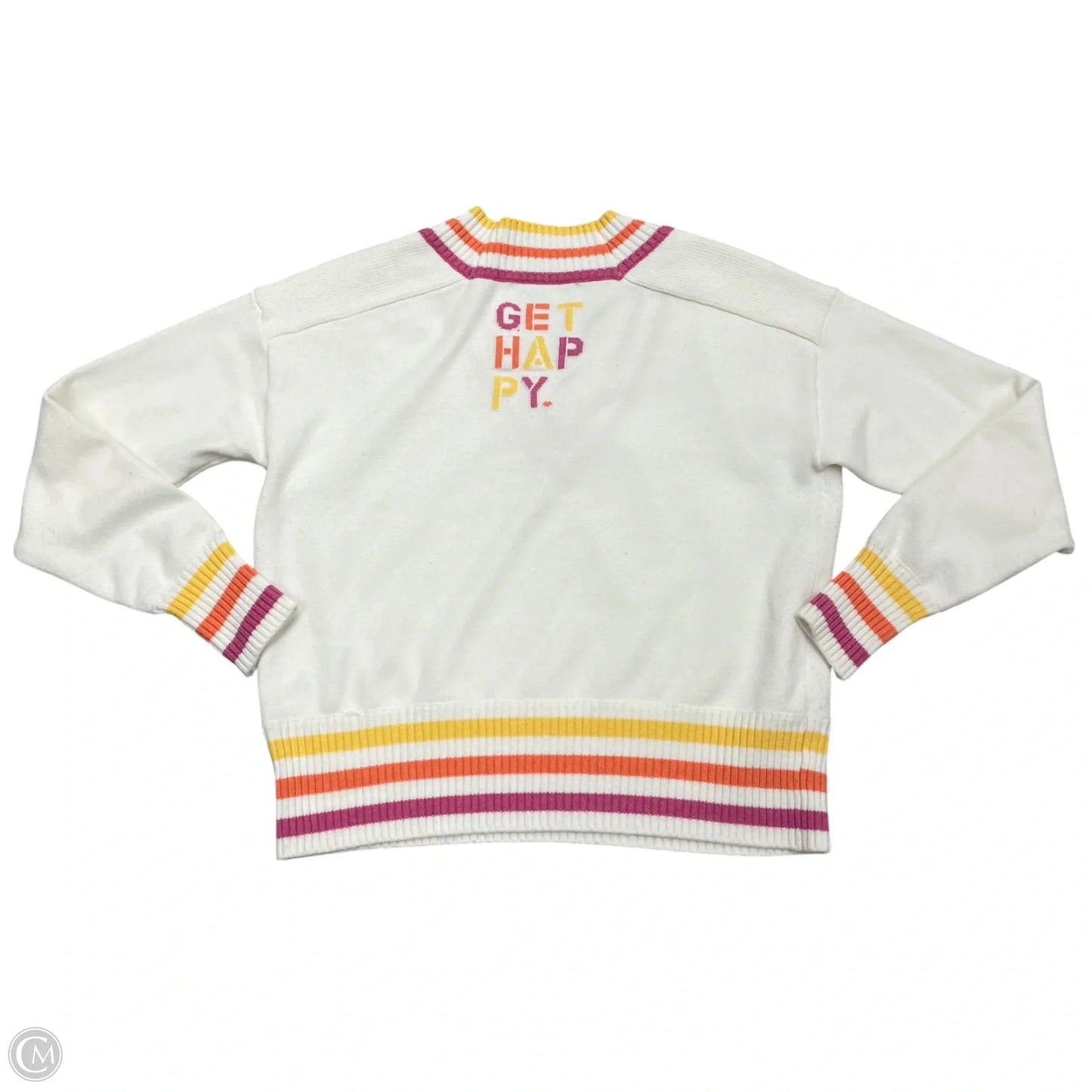 Sweater By Kerri Rosenthal In Pink & White, Size: Xs