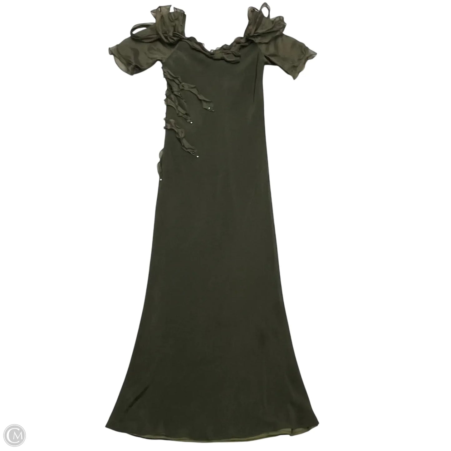 Dress Party Long By Carol Perez In Green, Size: M
