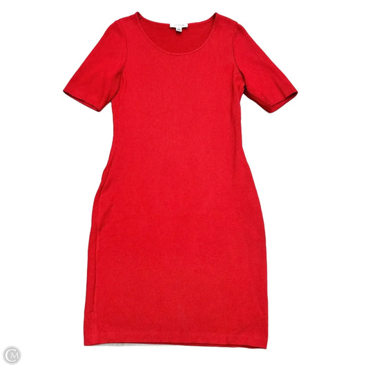 Dress Luxury Designer By St John Collection In Red, Size: L