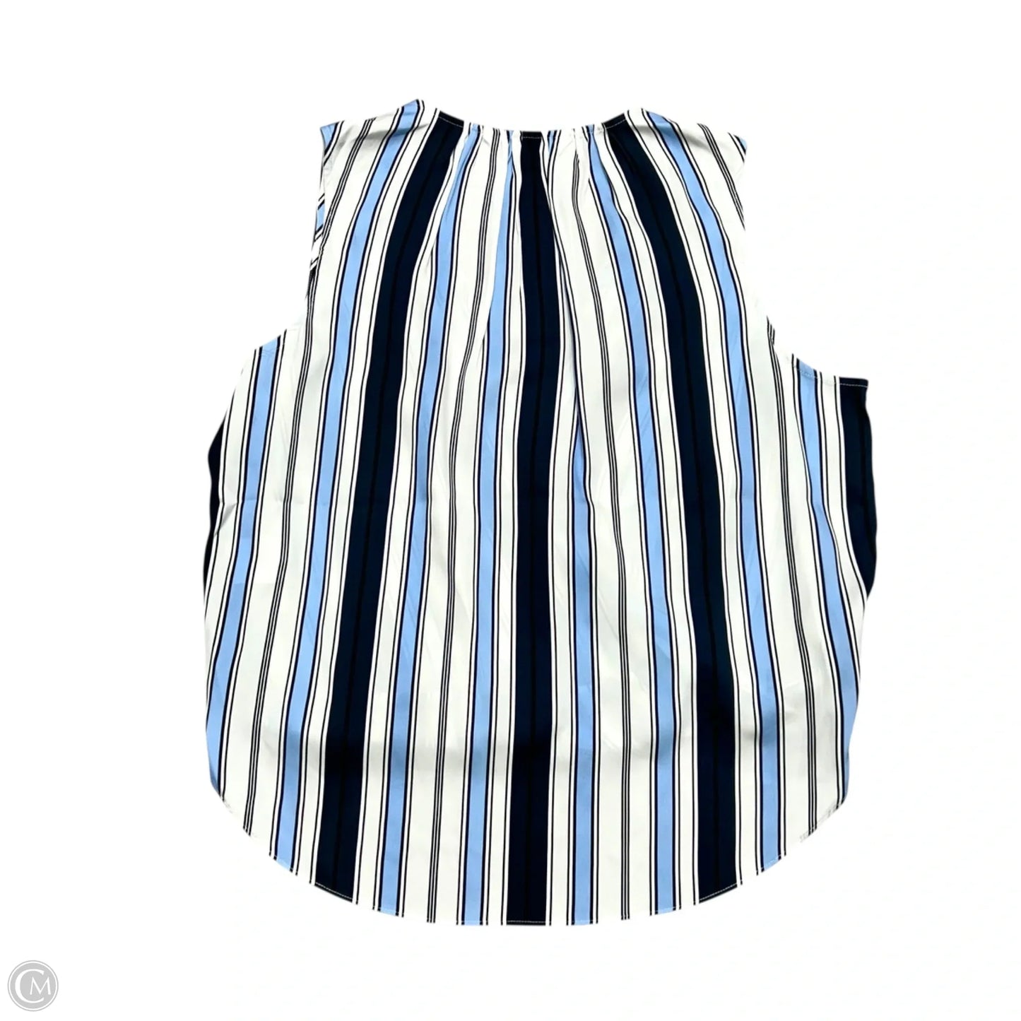 Top Sleeveless By Veronica Beard In Blue & White, Size: S
