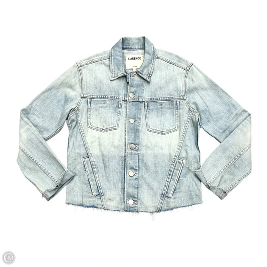 Jacket Denim By L Agence In Blue Denim, Size: M