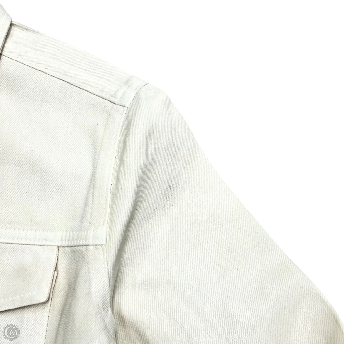 Jacket Denim By L Agence In Cream, Size: Xs