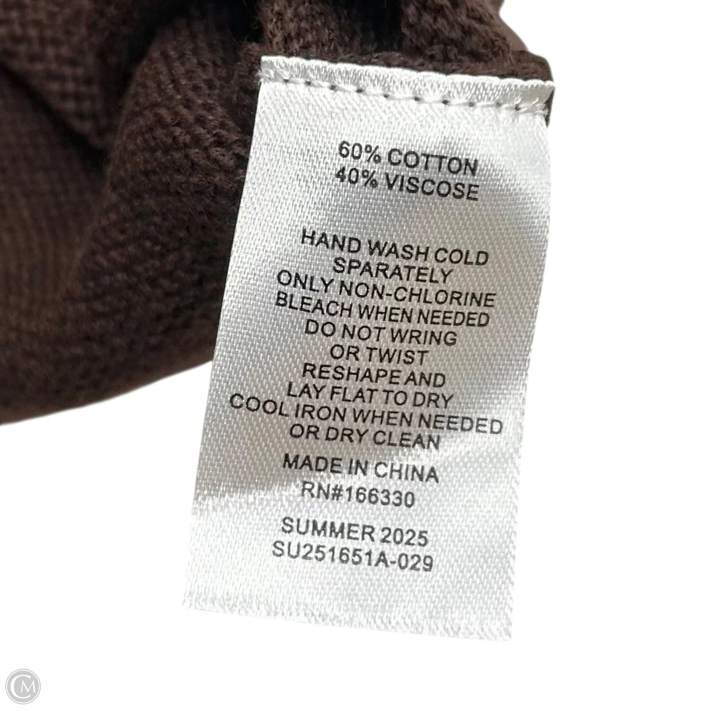 Top Short Sleeve By Cartolina In Brown, Size: S