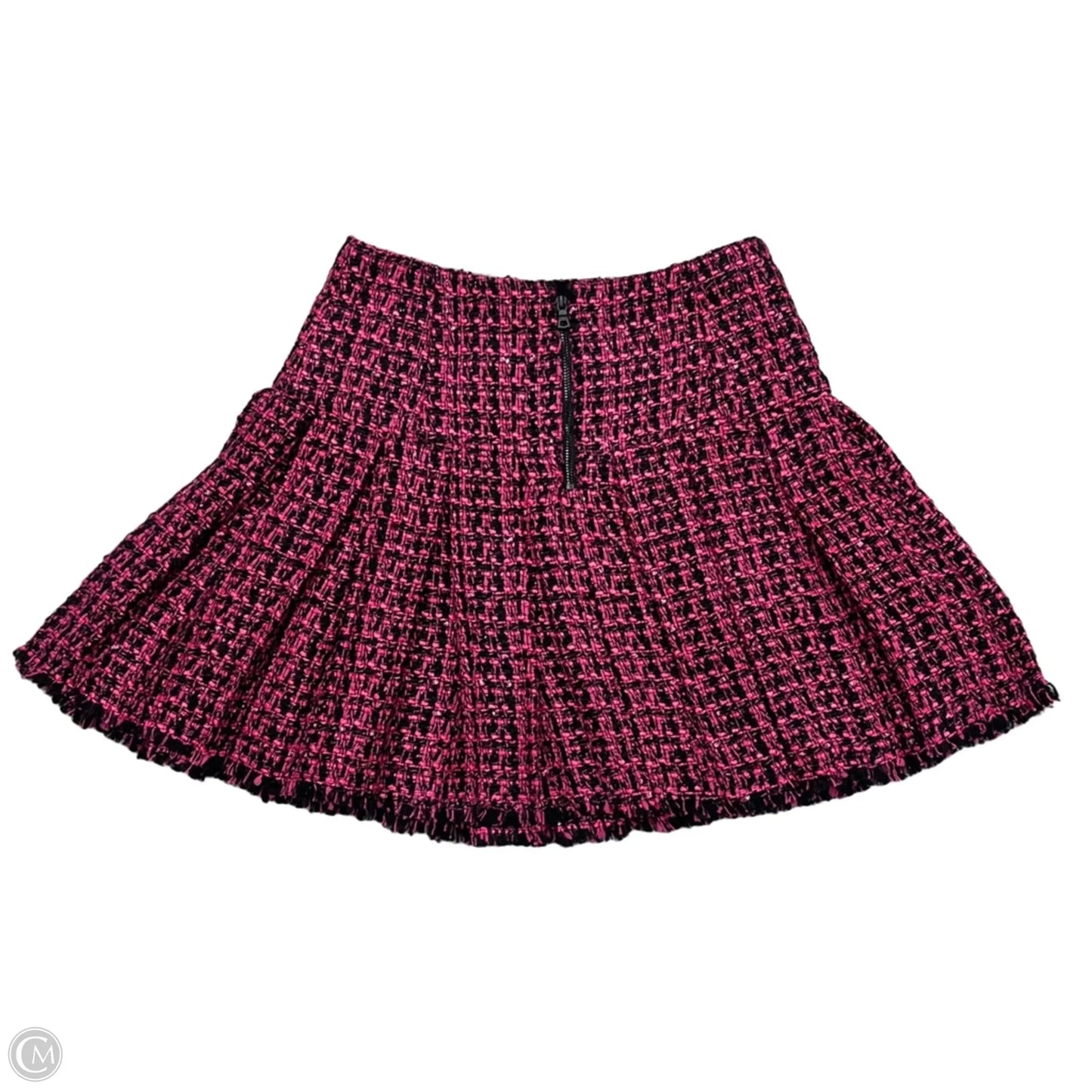 Skirt Designer By Alice + Olivia In Black & Pink, Size: 0